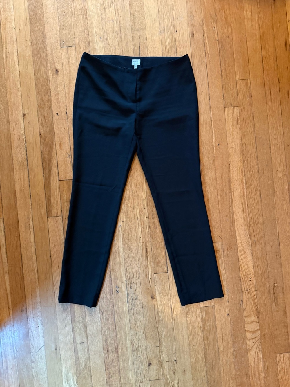 Vintage Low Rise Black Straight-Leg Dress Pants